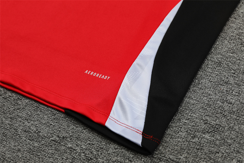 2024-25 Manchester United Red Long Sleeve Training Suit