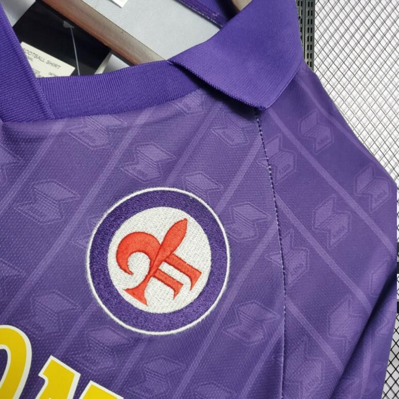 Retro 1989-90 Fiorentina Home Football jersey retro