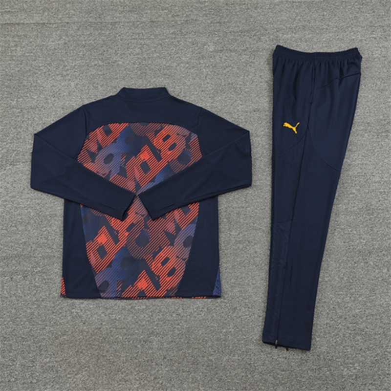2024-25 Marseille Royal Blue Long Sleeve Training Suit