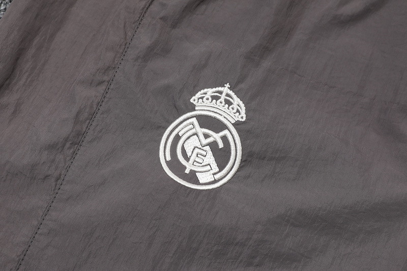 2024 Real Madrid Trefoil Windbreaker Spring and Autumn Set Retro