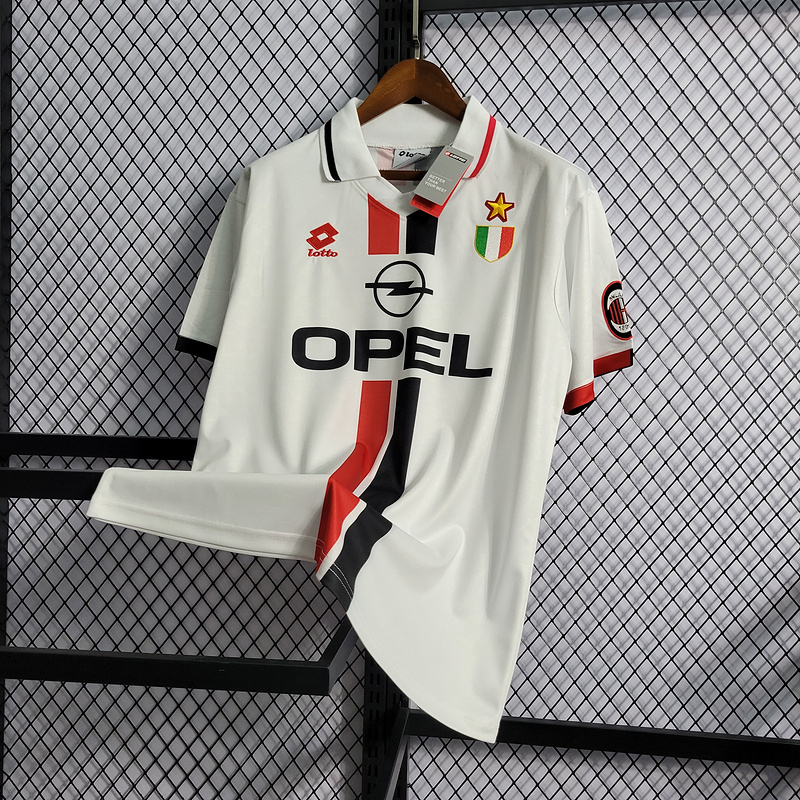 Retro 1996-97 AC Milan away BAGGIO BARESI VIEIRA ALBERRTINI Football jersey