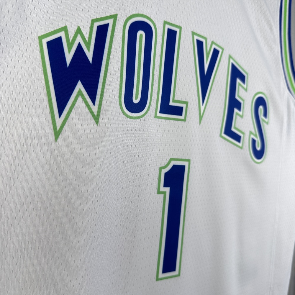 2024 NBA Minnesota Timberwolves 1 Anderson Basketball Jersey