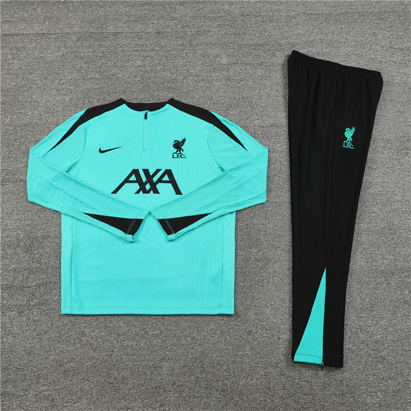 2024-25 Liverpool Half-Pull Training Suit Jersey Set