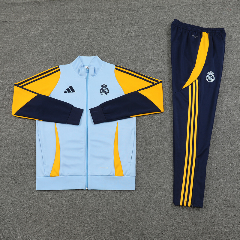 2024-25 Real Madrid 05 light blue jacket suit
