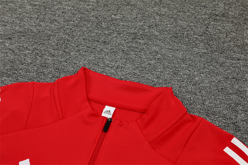 2024-25 Manchester United Red Long Sleeve Training Suit