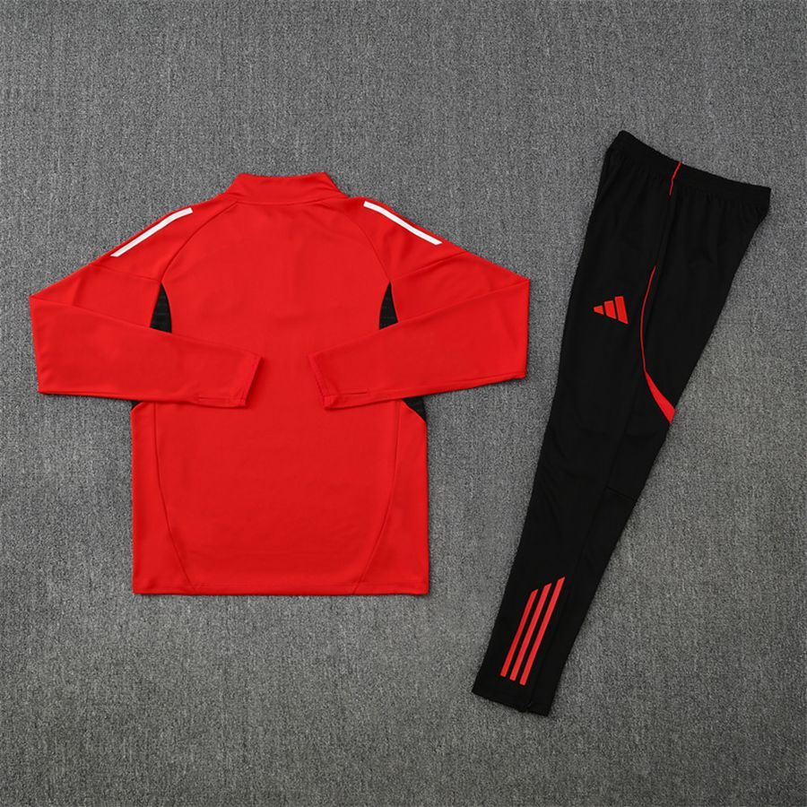 2025-26 Manchester United Red Long Sleeve Training Suit