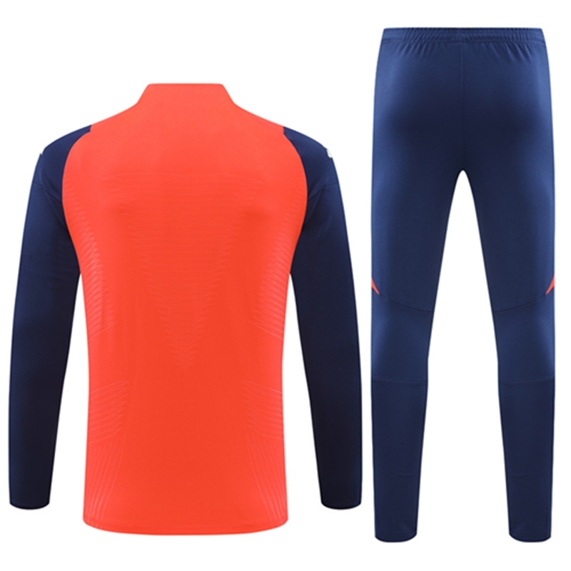 2024-25 Manchester United Orange Red Long Sleeve Training Suit