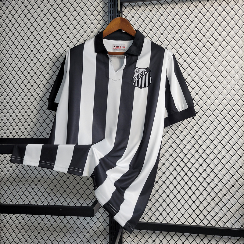 Retro 1958 Santos home Football jersey retro