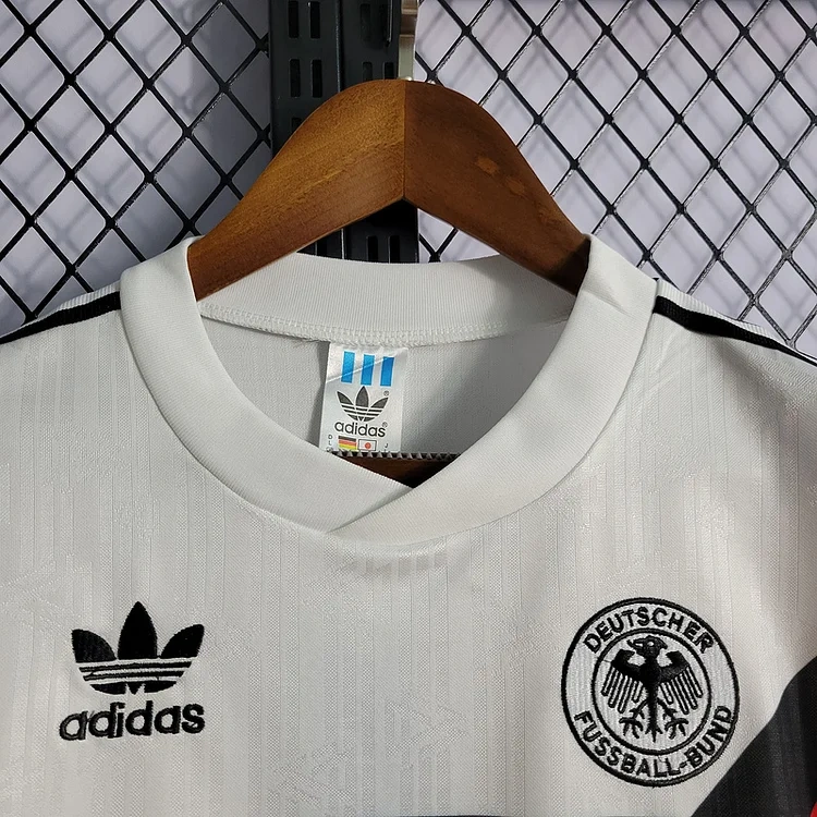 Retro 1990 Germany Home + 9#VOLLER 10#MATTHAUS Football jersey retro