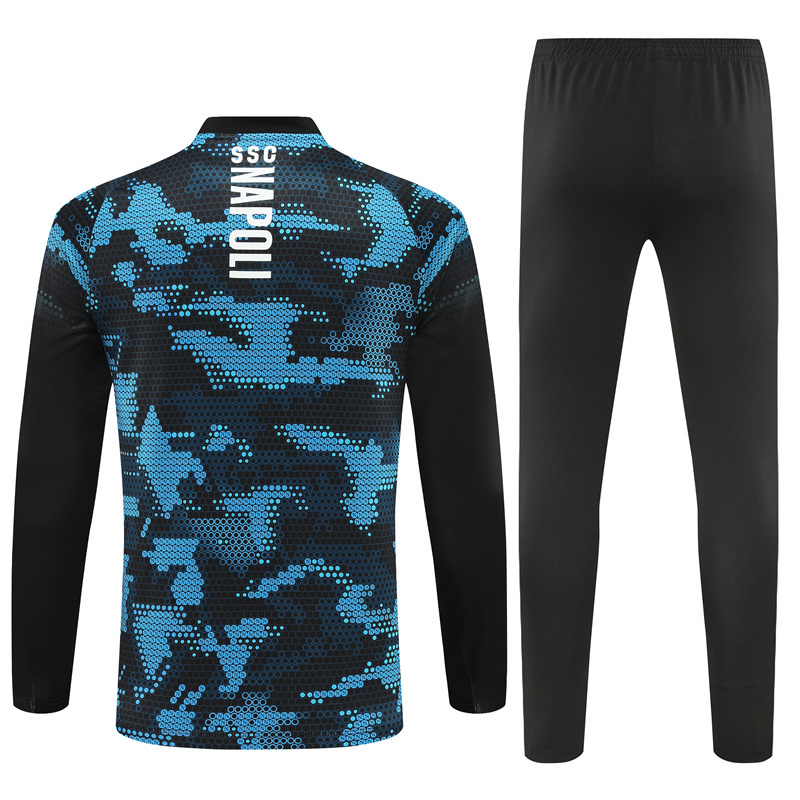 2024-25 Napoli Half-Pull Training Suit Football Shirt Set