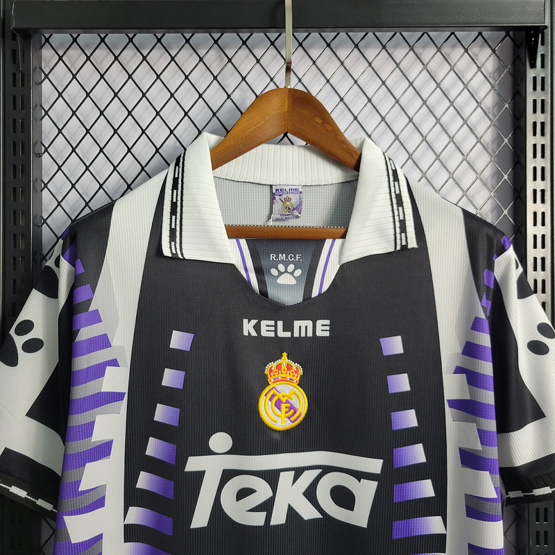 Retro 1997-98 Real Madrid 2 away Football jersey retro