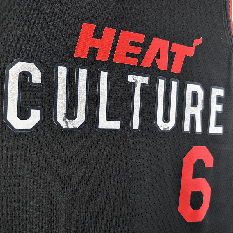 2024 NBA Miami Heat 6 JAMES Basketball Jersey
