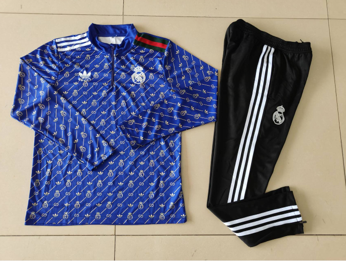 2024-25 Real Madrid Purple Joint Edition Long Sleeve Training Suit