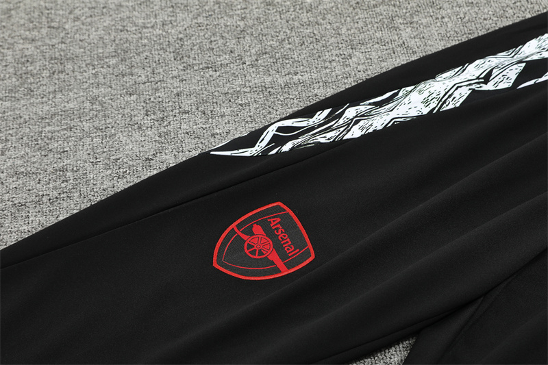 2024-25 Arsenal Black [Player Edition] Long Sleeve Training Suit