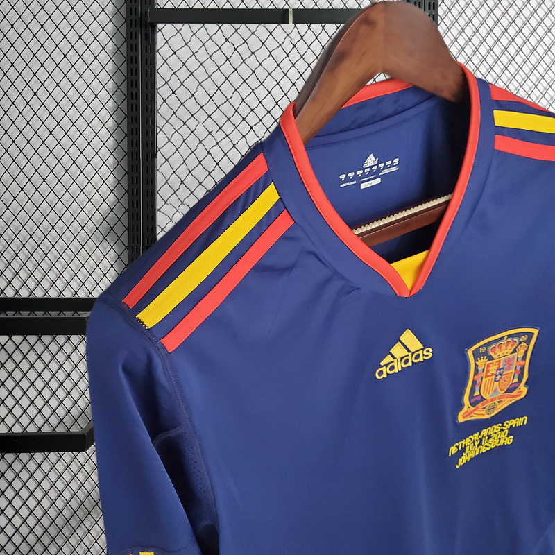 Retro 2010 Spain away long sleeve Football jersey retro