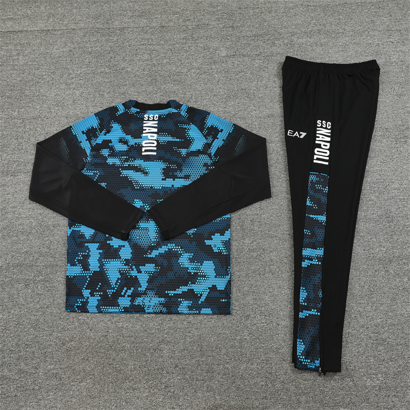 2024-25 Napoli Half-Pull Training Suit Football Shirt Set