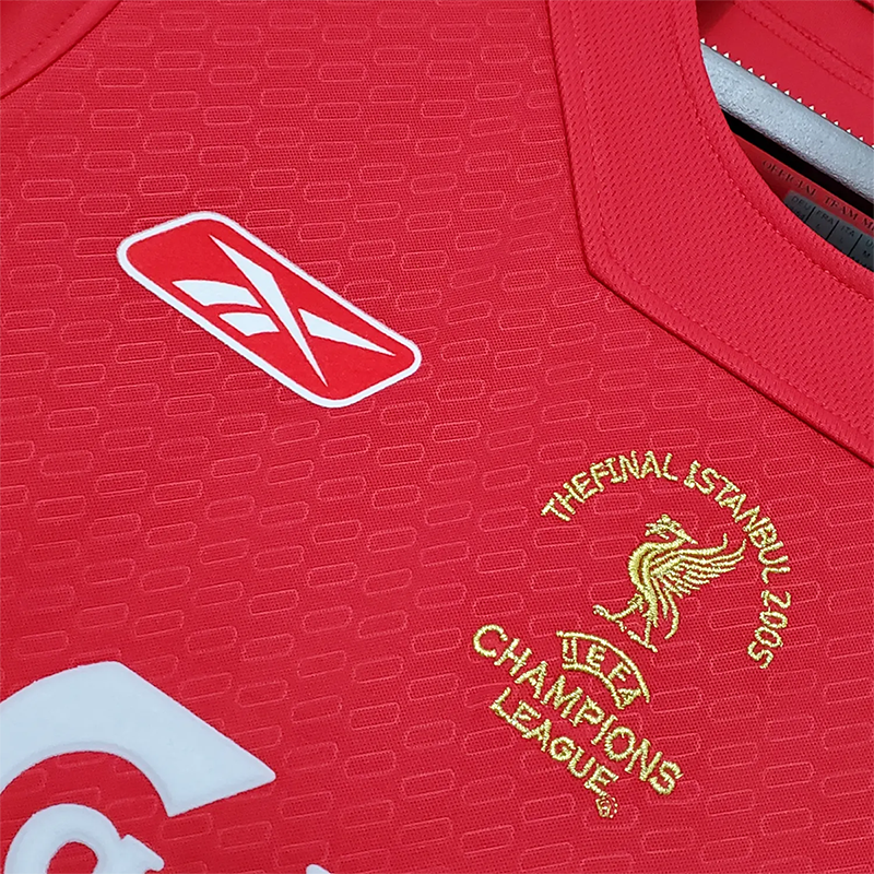 Retro 2005 CUL Liverpool Home Champions League Football jersey retro