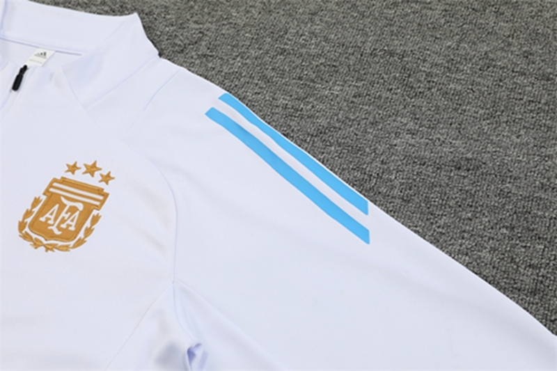 2024-25 Argentina White Long Sleeve Training Suit
