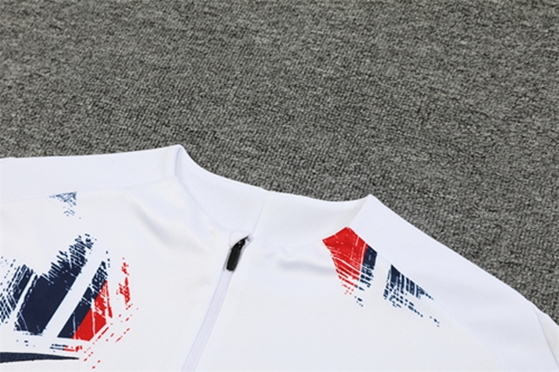 2024-25 PSG Paris White Long Sleeve Training Suit