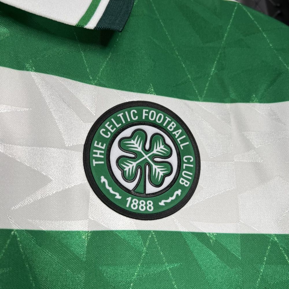 retro 1989-91 Celtic FC Home football jersey retro