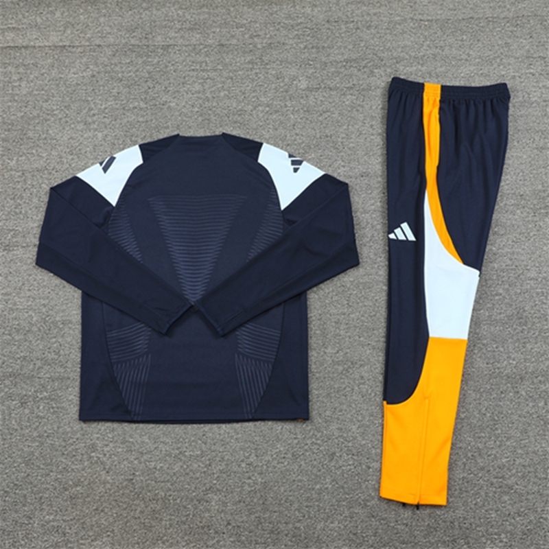 2024-25 Real Madrid Royal Blue Long Sleeve Training Suit