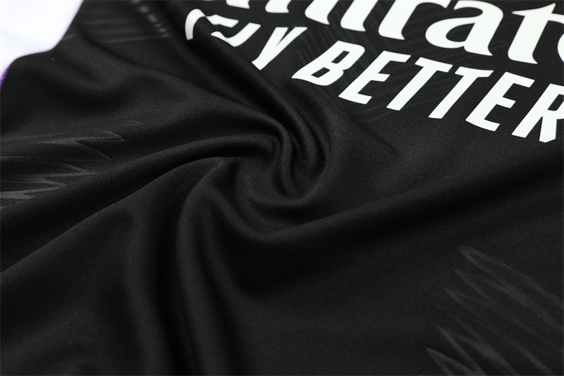 2024-25 Real Madrid Black and Purple [Player] Long Sleeve Training Suit