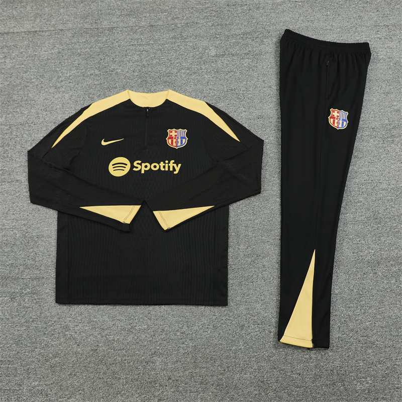 2024-25 Barcelona Half-Pull Training Suit Jersey Set