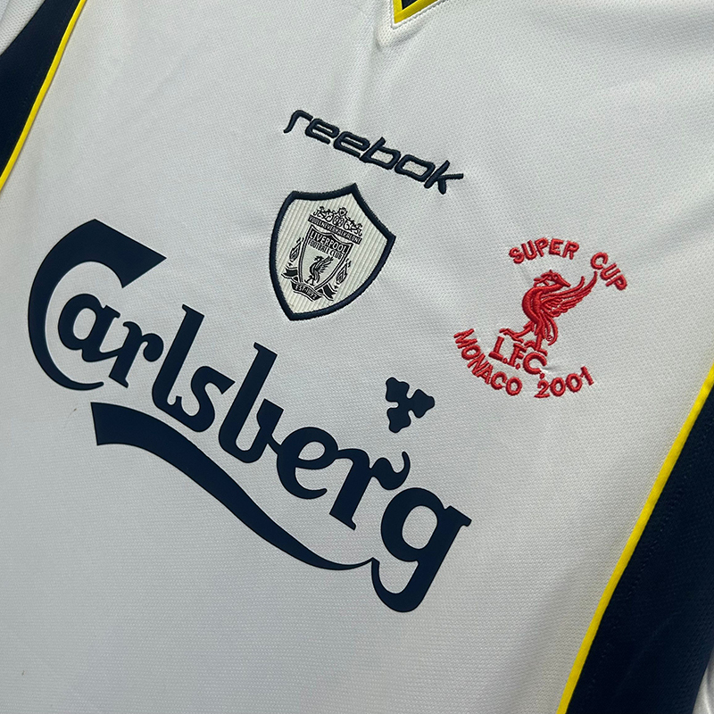 Retro 2001-02 super cup Liverpool Away Football jersey retro