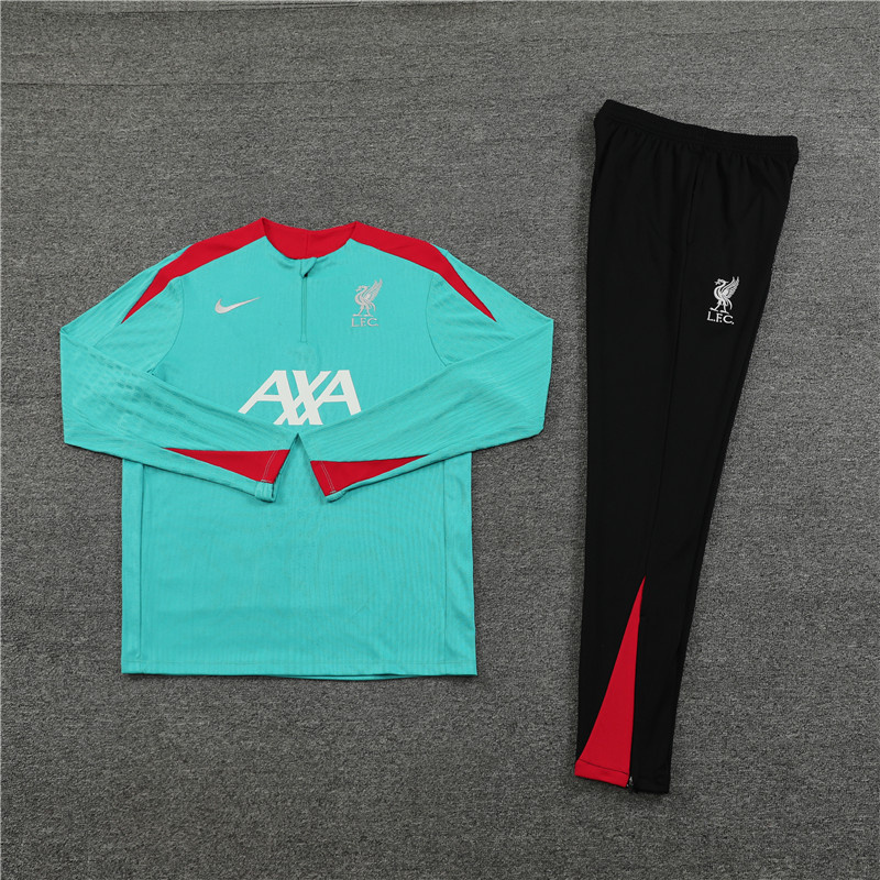 2024-25 Liverpool Half-Pull Training Suit Jersey Set