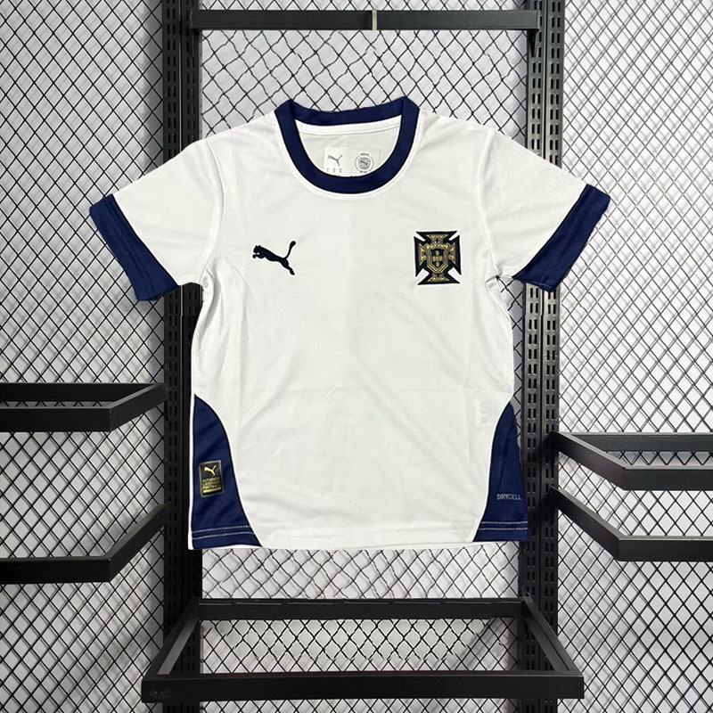 2025-26 Portugal White Training kids Football jersey