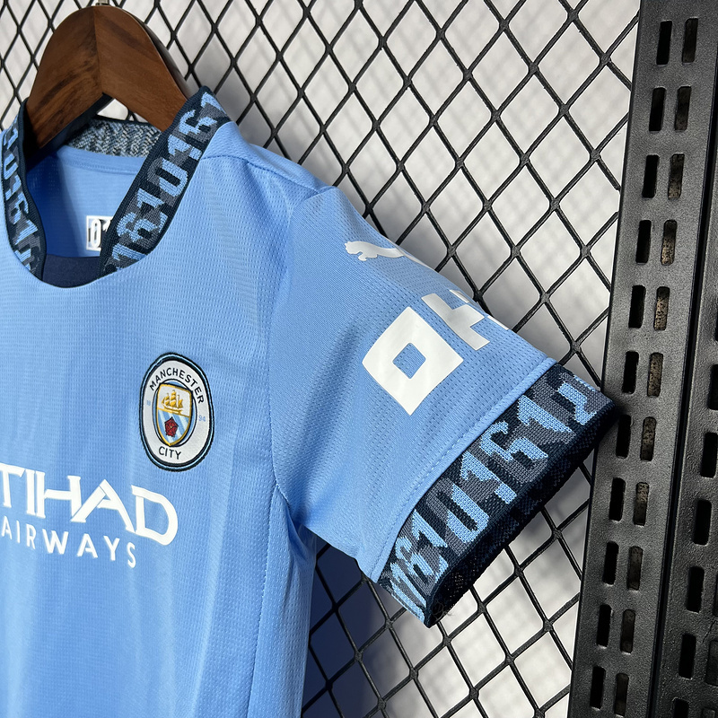 2024-25 Manchester City Home KIDS Football jersey