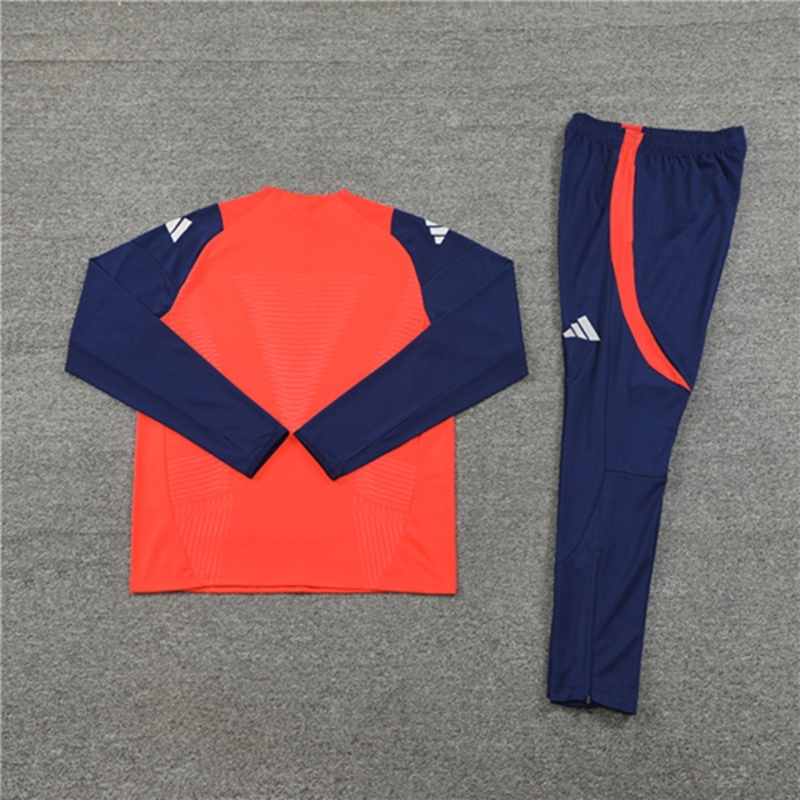 2024-25 Manchester United Orange Red Long Sleeve Training Suit