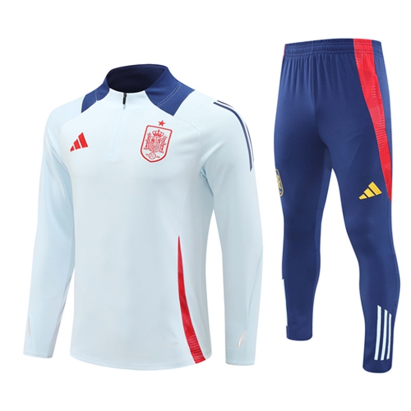 2024-25 Spain Light Blue Long Sleeve Training Suit