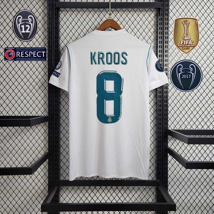 Retro 2017-18 Real Madrid home RONALDO Benzema BALE Sergio Ramos ISCO KROOS MODRIC Football jersey retro