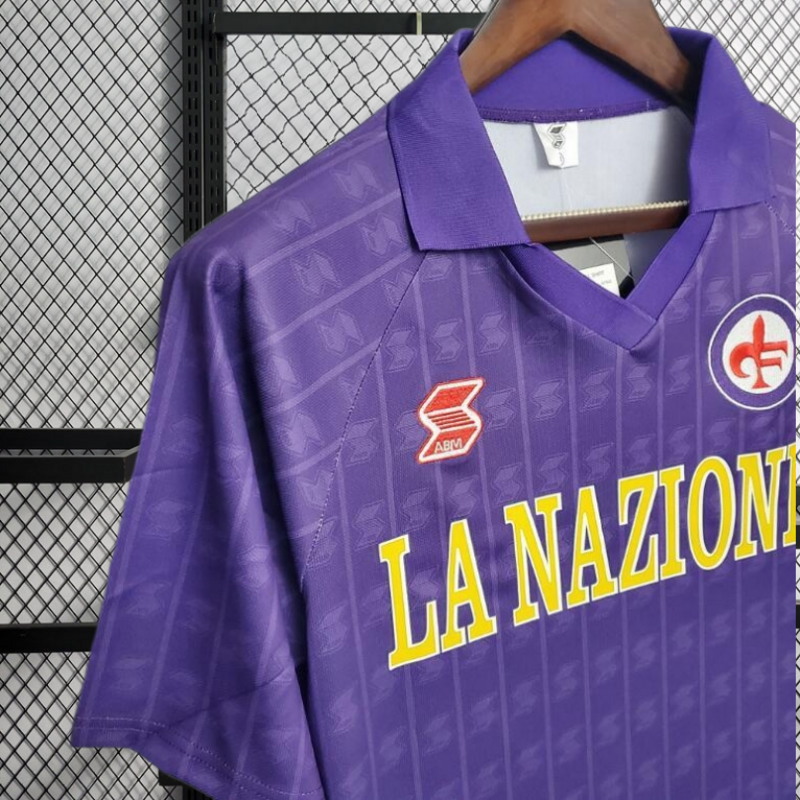 Retro 1989-90 Fiorentina Home Football jersey retro