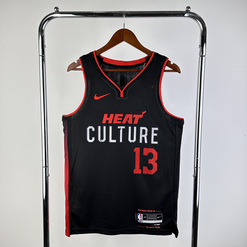 2024 NBA Miami Heat 13 ADEBAYO Basketball Jersey