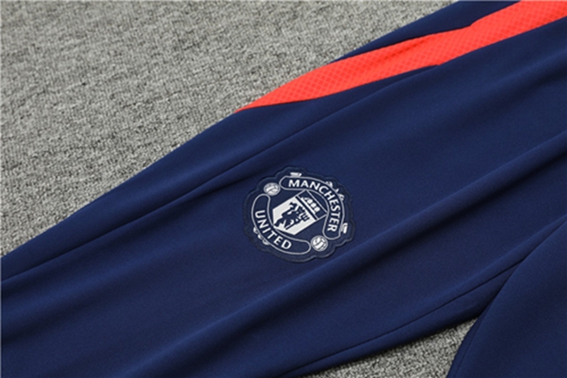 2024-25 Manchester United Orange Red Long Sleeve Training Suit