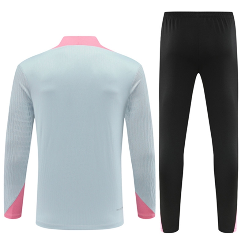 2024-25 PSG Paris Light Grey Long Sleeve Training Suit