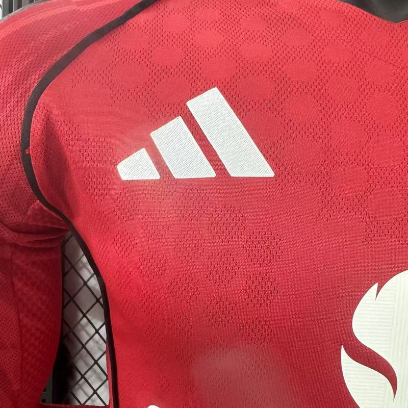 Player 2025-26 Manchester United Home Long sleeve Football jersey