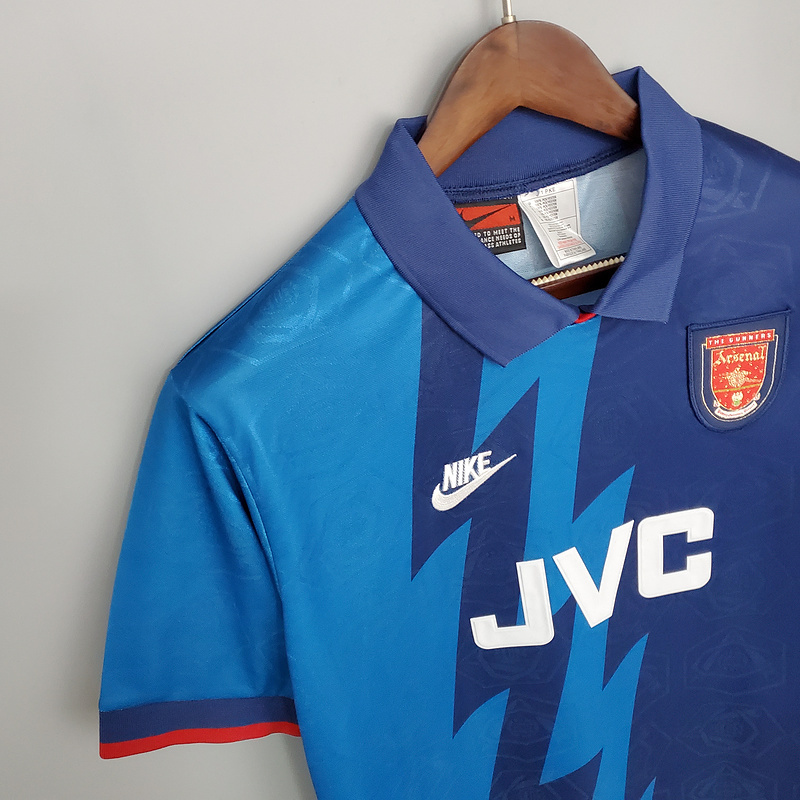 Retro 95-96 Arsenal away BERGKAMP ADAMS WRIGHT Football jersey retro