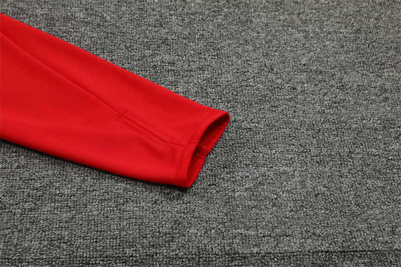 2024-25 Manchester United Red Long Sleeve Training Suit