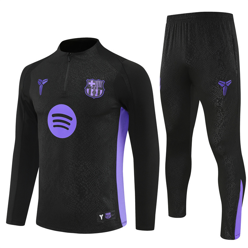 2025-26 Barcelona Half-Pull Training Suit Jersey Set