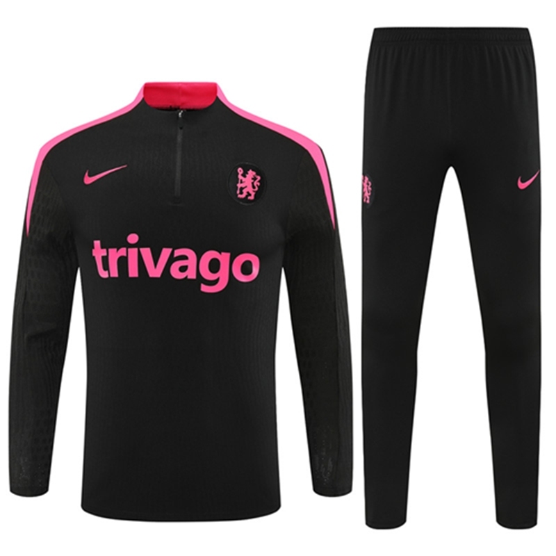 2024-25 Chelsea Black Long Sleeve Training Suit