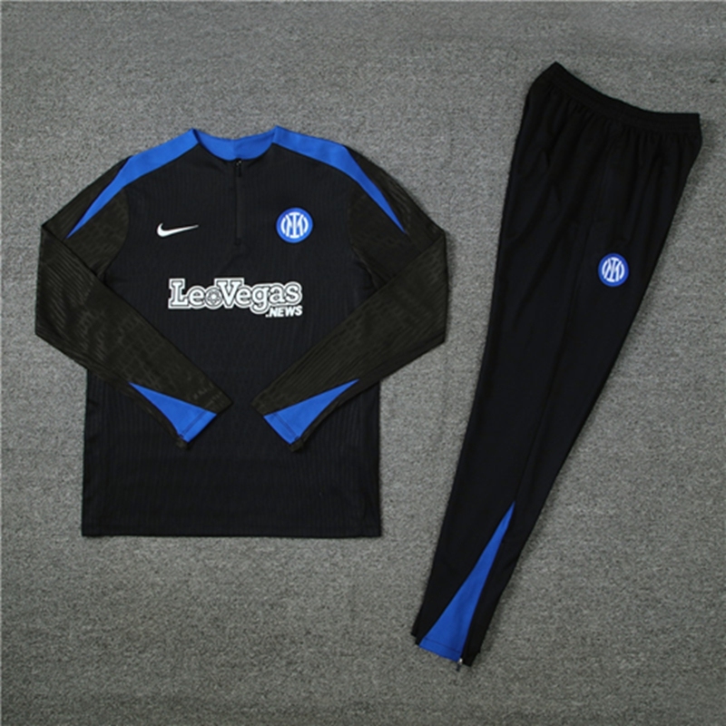 2024-25 Inter Milan Black [Player] Long Sleeve Training Suit