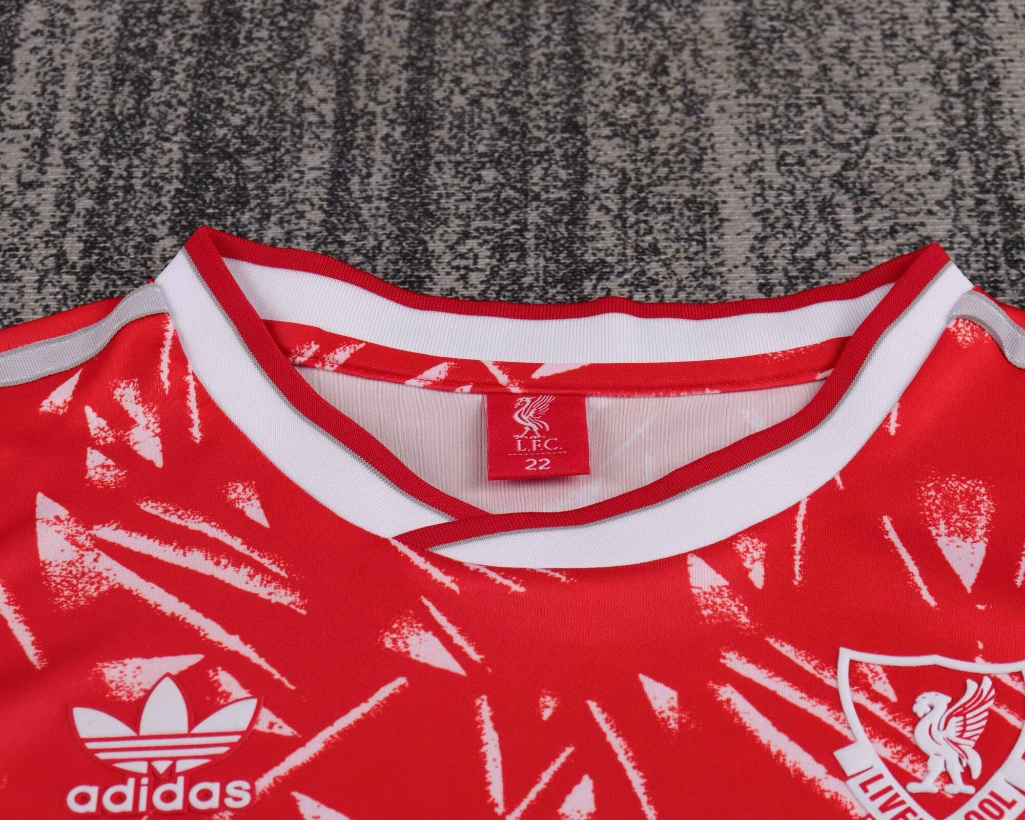 Retro kids 1989-91 Kids Liverpool Home Football jersey retro