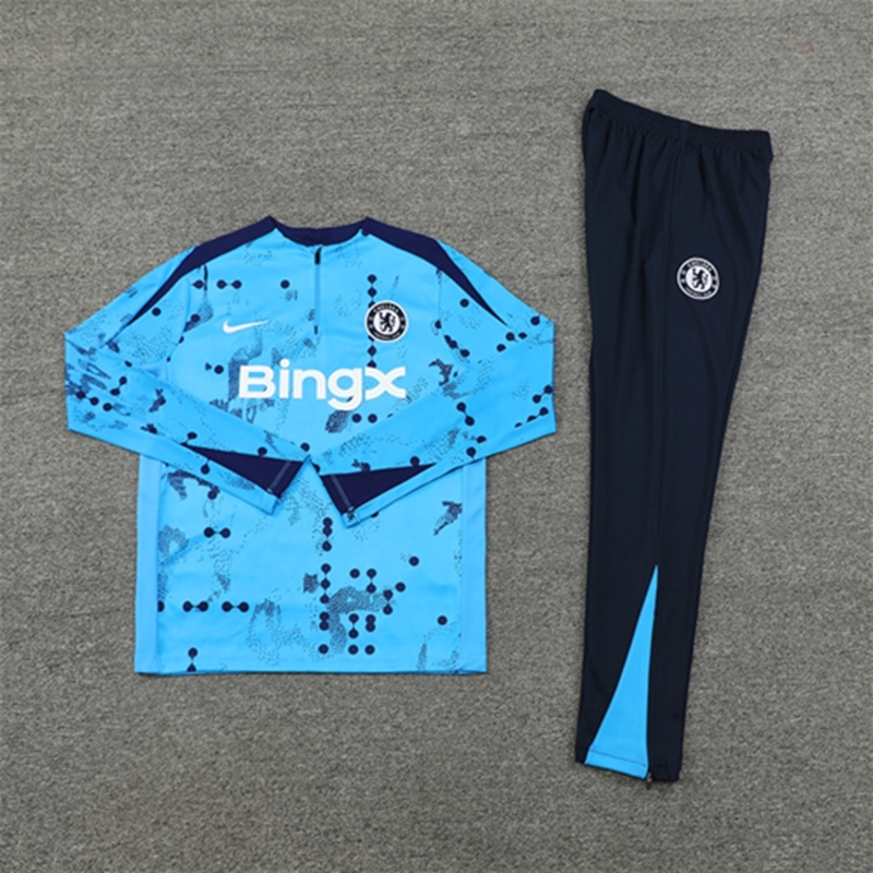 2024-25 Chelsea Light Blue Long Sleeve Training Suit