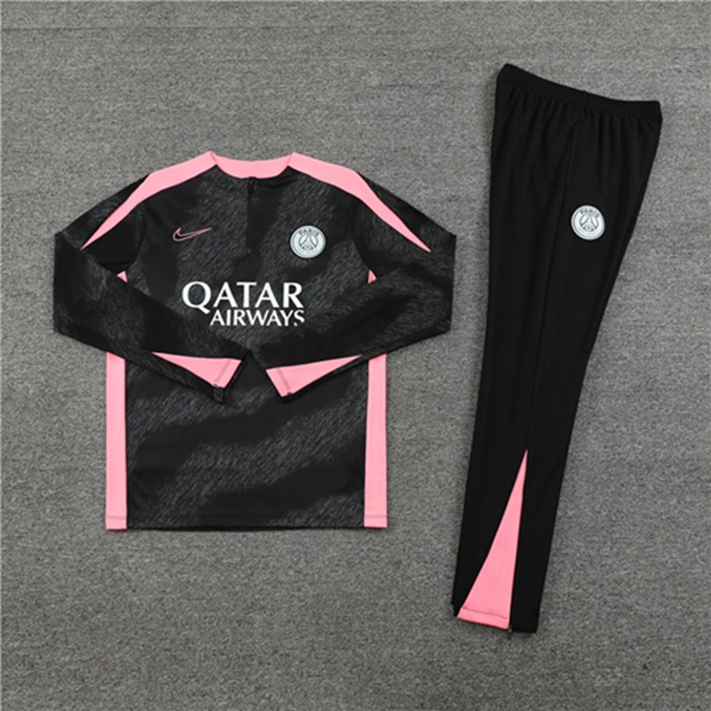 2024-25 psg Paris Black Long Sleeve Training Suit