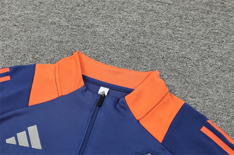2024-25 Manchester United Royal Blue Long Sleeve Training Suit