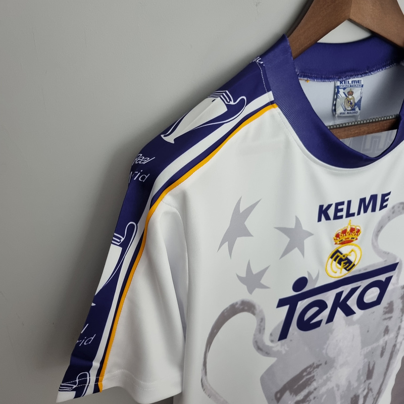 Retro 1997-98 Real Madrid Champions League 7 Champions Commemorative Edition Football jersey retro