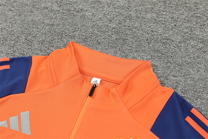 2024-25 Manchester United Orange Long Sleeve Training Suit
